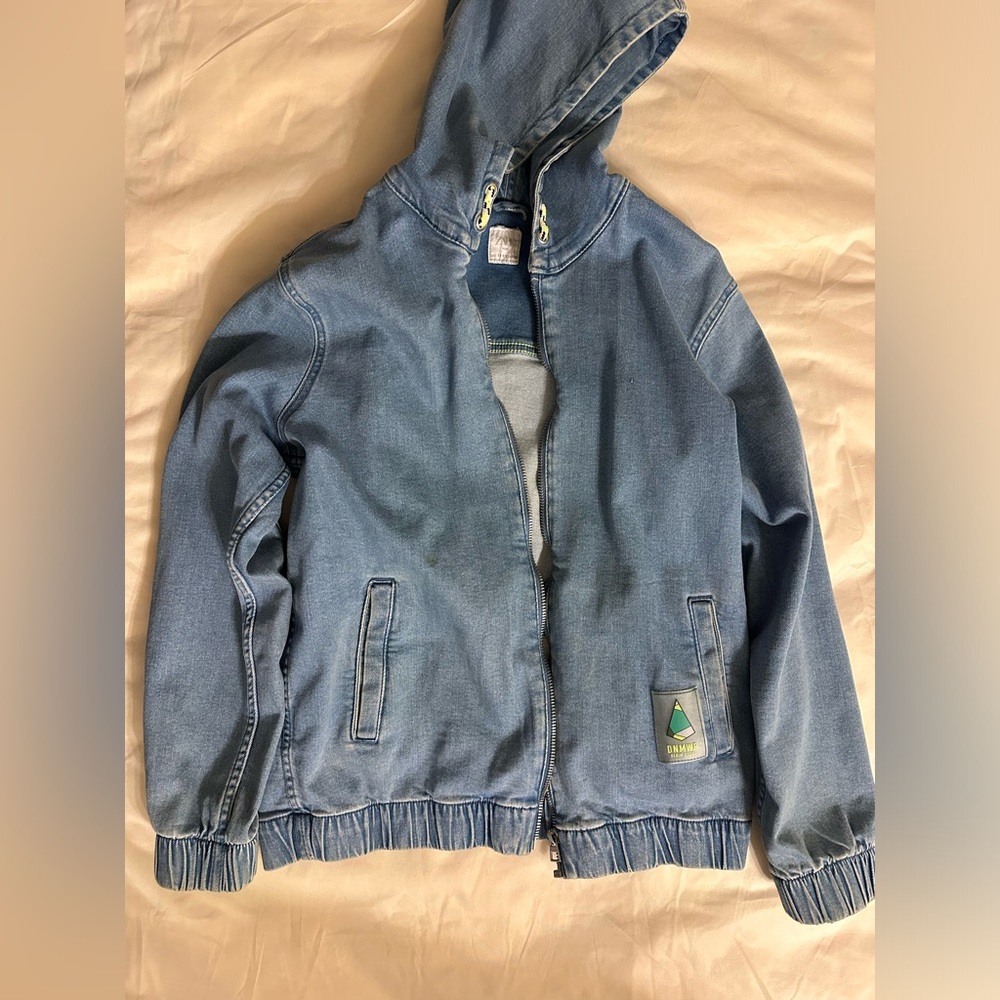 Boys ZARA Jean Hooded Jacket size 11-12 in great condition